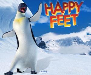 Puzzle Gloria είναι ένα θηλυκό πιγκουίνος αυτοκράτορα, ο Μαμπλ είναι ερωτευμένος με τη Gloria στην ταινία Happy Feet